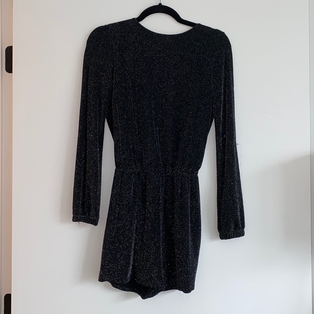LULUS black sparkly romper
